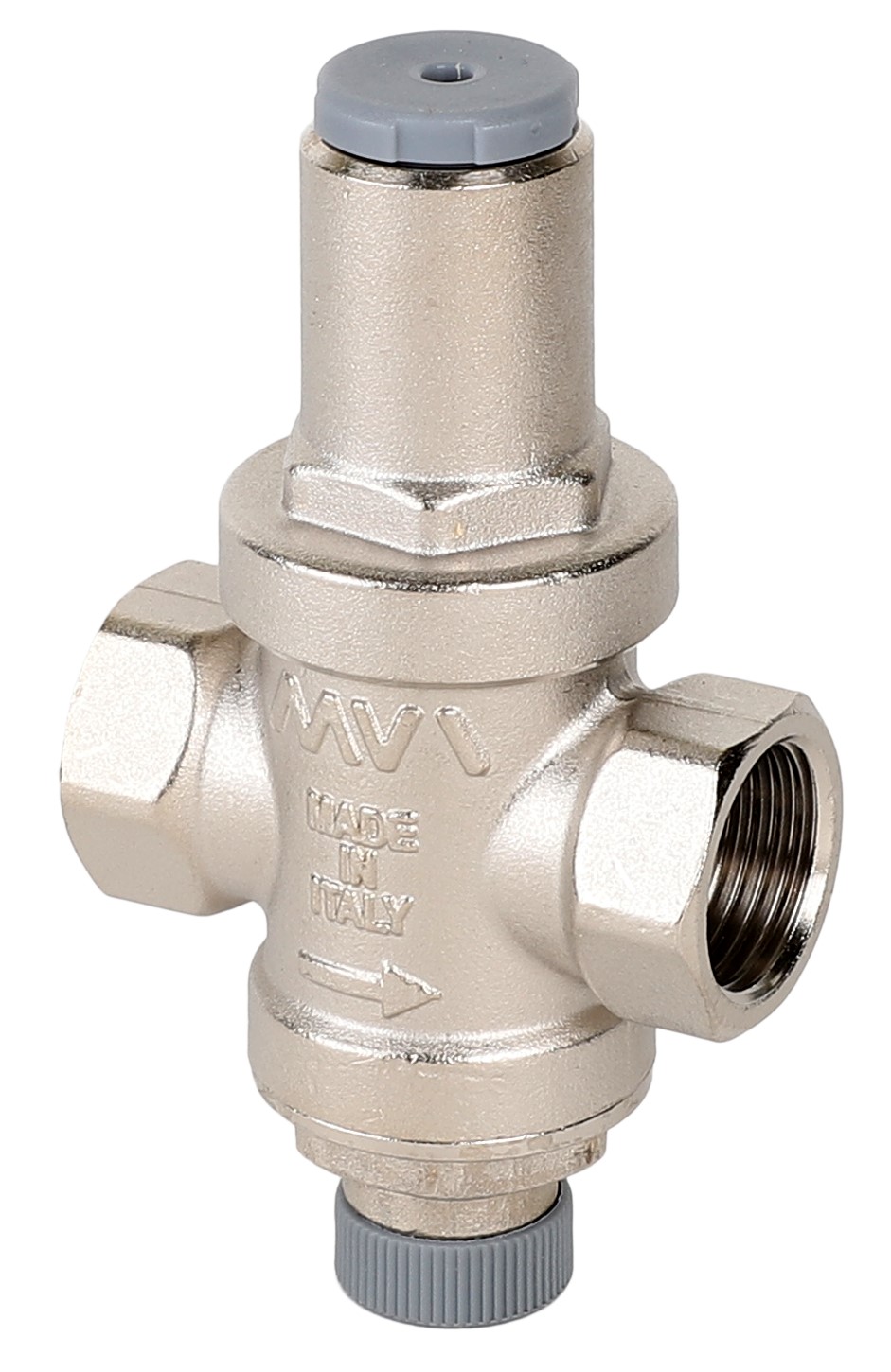 Регулятор давления поршневой с выходом под манометр 1/2, MVI (Италия)