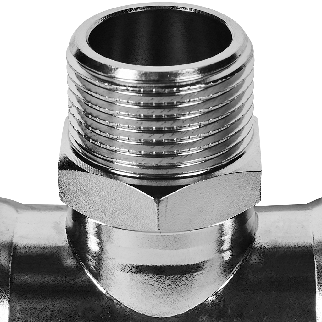 Тройник-переходник ВПр-НР 42х1 из нержавеющей стали прессовой ROMMER