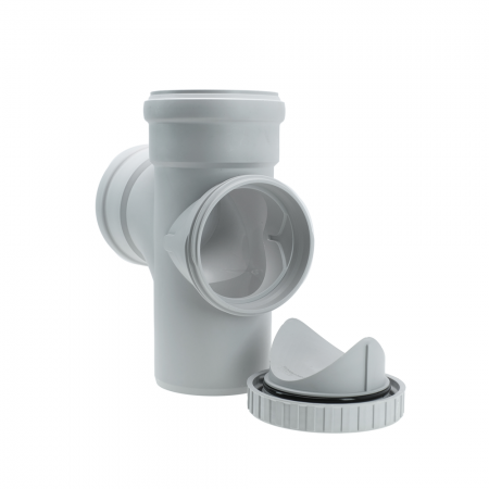 Тройник ревизионный  SKEAR 110/110*87 гр. Ostendorf (1/10/80)