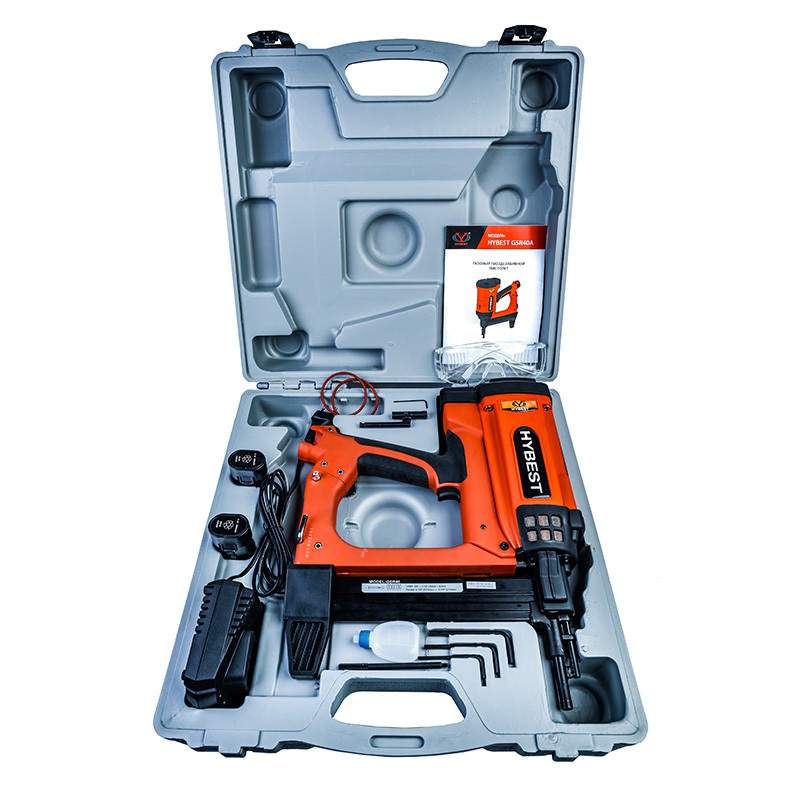 Газовый монтажный пистолет HYBEST GSR40A арт. HBGSR40A2022SV (новая версия) (1 АКБ + З/У) 