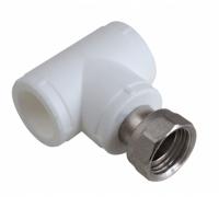 Тройник с накидной гайкой 32х1 1/4" (50/10) (Valfex) БЕЛЫЙ