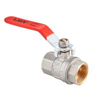 Кран шаровый никелированный с  ручкой, гайка-гайка 1 1/2" MVI