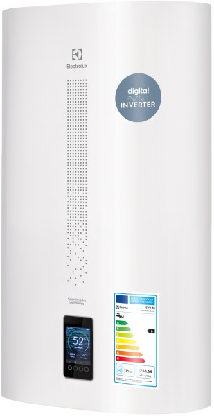 Водонагреватель Electrolux EWH 80 Smart Inverter нерж. бак, УНИВЕРС.монтаж, ЭЛЕКТРОННЫЙ АНОД, СУХОЙ ТЭН, WiFi встроенный, антизамерзание, BacteriaStop, УЗО