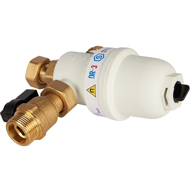 Фильтр-шламоотделитель с магнитом для настенных котлов 3/4" НР-3/4" НГ-3/4" НР STOUT