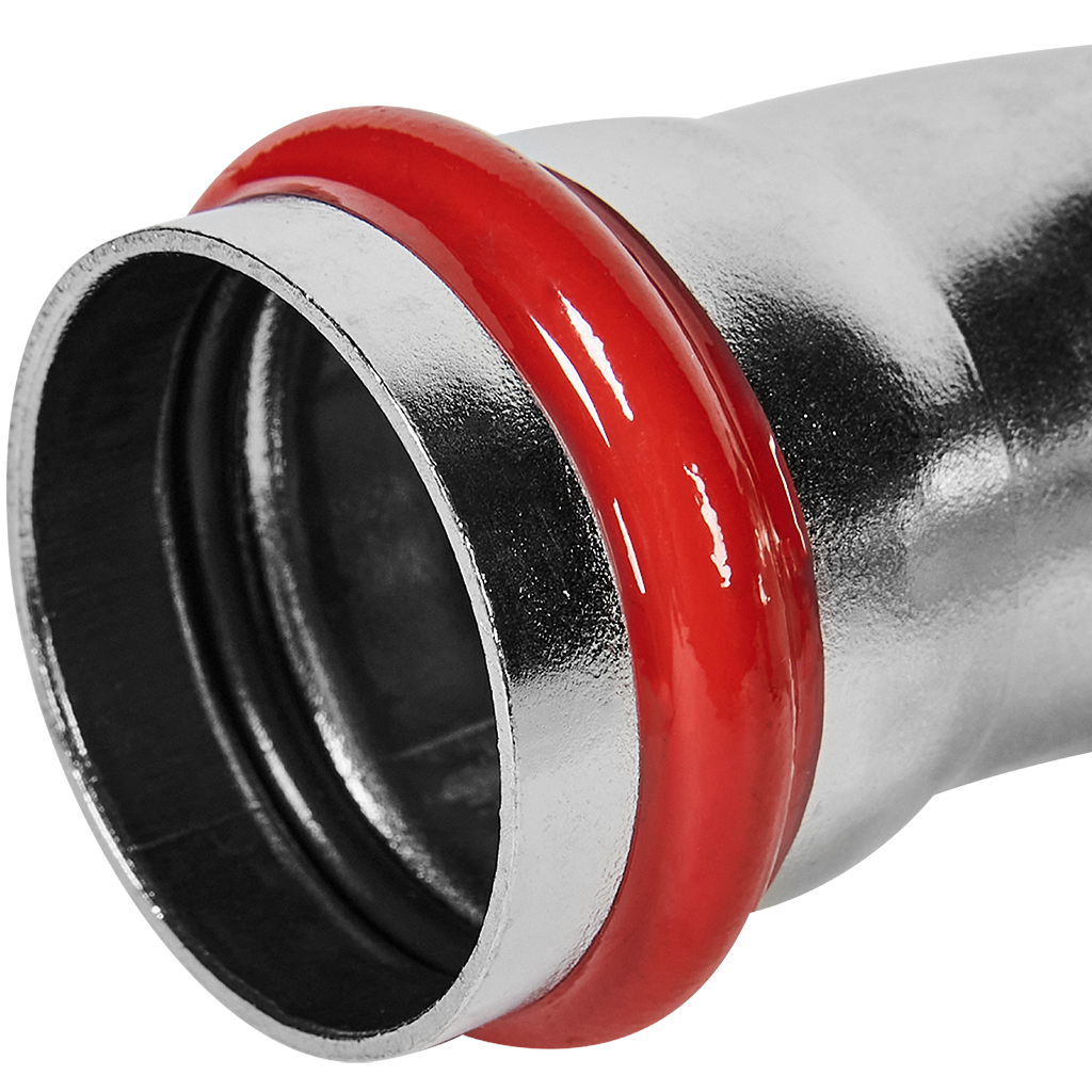 Угольник 90° ВПр-ВПр 35 из нержавеющей стали прессовой ROMMER