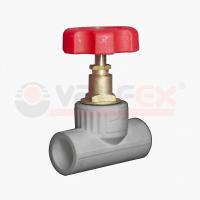 Вентиль проходной 20х1/2  90гр (35/7) (Valfex) СЕРЫЙ