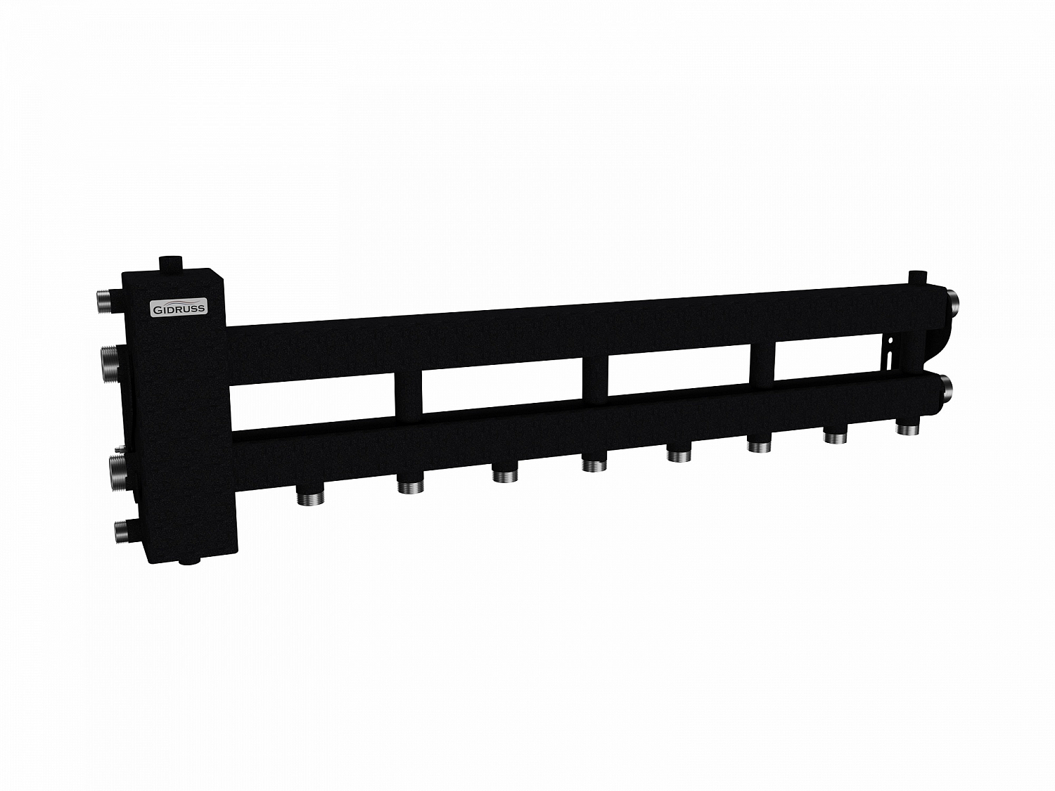 Балансировочный коллектор BM-100-5D (до 100кВт подкл. котла G 1¼″ 4 контура G1″,бок.конт G 1¼″)