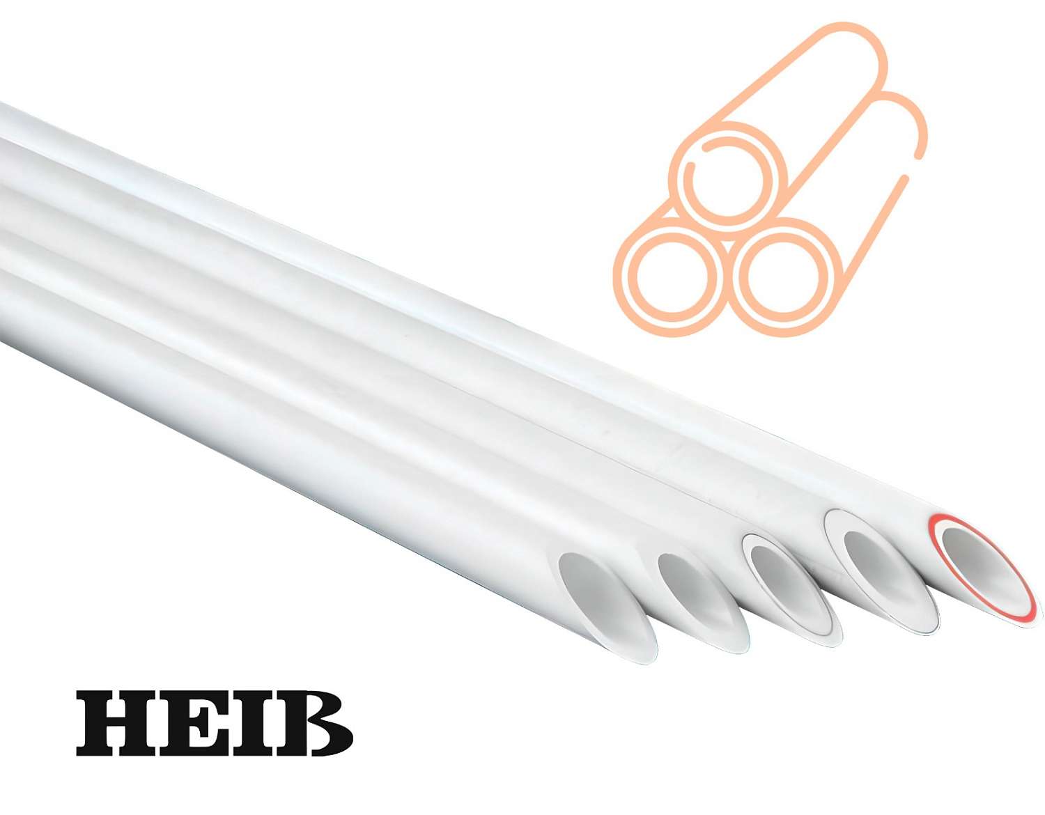 Труба PN25 Super OXY (Al) ø50, SDR6, арм. алюм., для отопления (20)