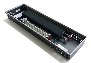 Внутрипольный конвектор KVVZ 420-140-2100 (с приточкой)  без решетки